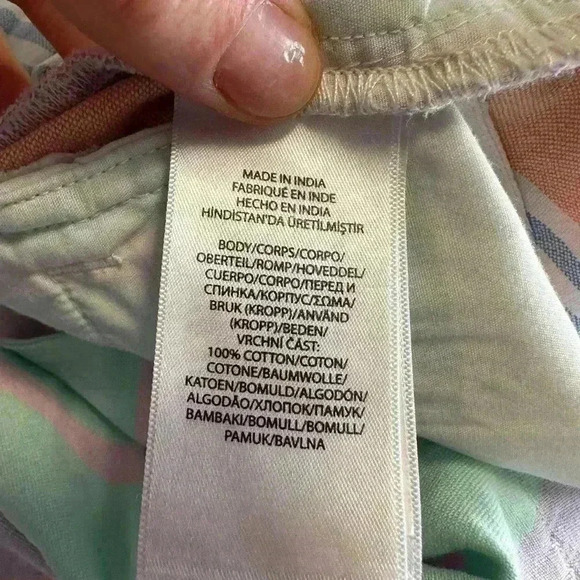 Polo By Ralph Lauren Women’s 100% Cotton Colour blocked sherbert Shorts Size 0 - Picture 6 of 6